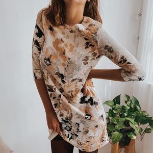 Fossil 100% Silk Floral Dress